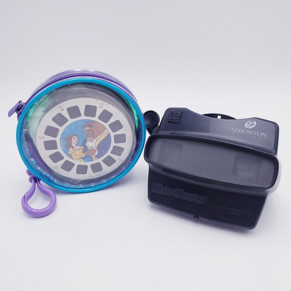 Vintage 1998 Fisher Price 3D View-Master Viewer w/ Disney & Veggie Tales Reels